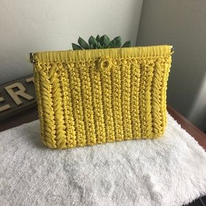 Vintage Fashion Imports Straw Clutch